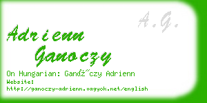 adrienn ganoczy business card
